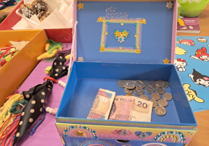 Skrzynka z pieniędzmi